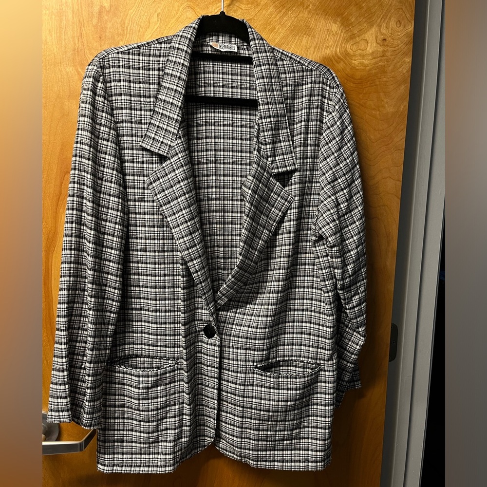 Inseparables Checked Blazer Size 12